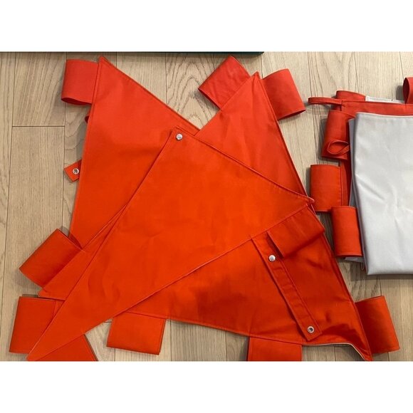 Hermès Tent Cavaletti Doghouse Sellier Paris Orange Canvas Foldable - Picture 2 of 14